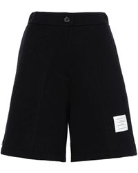 Thom Browne - Name-Tag Ribbed Shorts - Lyst