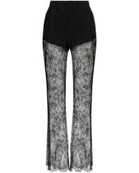 GIUSEPPE DI MORABITO - Pantalon En Dentelle À Coupe Évasée - Lyst