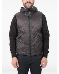 C.P. Company - Zip Fastening Hooded Waistcoats - Lyst