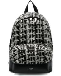 Balmain - Logo-print Panelled Backpack - Lyst
