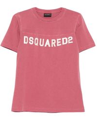 DSquared² - T-Shirt Met Ronde Hals En Print - Lyst
