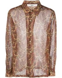 Séfr - Jagou Overhemd Met Paisley-print - Lyst