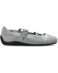 PUMA - Crocodile-Effect Buckle-Fastening Sneakers - Lyst