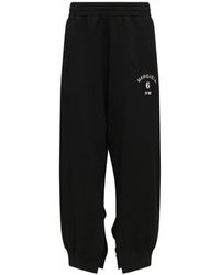 MM6 by Maison Margiela - Logo-Print Slit-Detail Track Pants - Lyst