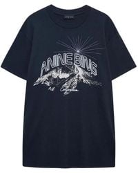 Anine Bing - Walker Graphic-Print T-Shirt - Lyst