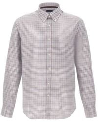 Paul & Shark - Check-Pattern Button-Down Shirt - Lyst