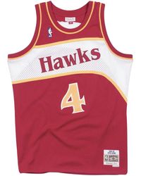 Mitchell & Ness - Nba Atlanta Hawks 86 Spud Webb Swingman Road Trikot - Lyst