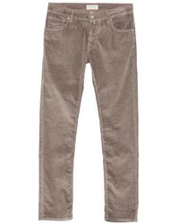 Jacob Cohen - Nick Corduroy-Effect Slim-Fit Cotton Trousers - Lyst
