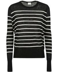 C.T.Plage - Round-Neck Striped Sweater - Lyst