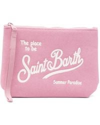 MC2 Saint Barth - Aline Embroidered Pouch - Lyst