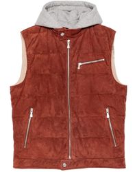 Eleventy - Suede Gilet - Lyst