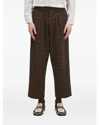 Universal Works - Pleated Check Trousers - Lyst