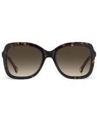 Carolina Herrera - Lunettes De Soleil À Monture Carrée Her À Effet Écaille De Tortue - Lyst