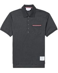 Thom Browne - Rwb Cotton Polo Shirt - Lyst