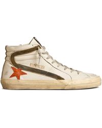 Golden Goose - Slide Leather High-top Sneakers - Lyst
