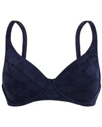Vilebrequin - Floral-Jacquard Underwired Bikini Top - Lyst