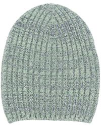 Barrie - Mélange-effect Ribbed-knit Cashmere Beanie - Lyst