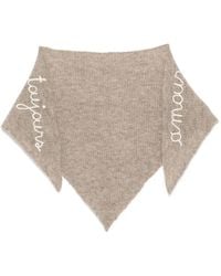 Maison Labiche - Bufanda con eslogan bordado - Lyst