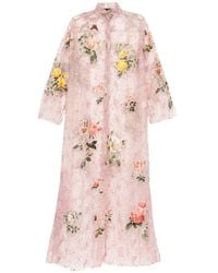 Biyan - Floral-Embroidered Sequin-Embellished Dress - Lyst