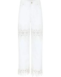 Rabanne - Pantalones bordados con flecos - Lyst