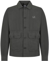 C.P. Company - Jacket Cotton-Linen - Lyst