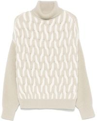 BOSS - Cable-Knit Sweater - Lyst