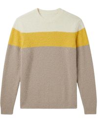 Roberto Collina - Colour-Block Bouclé-Knit Sweater - Lyst