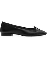 Bernardo - Bow-Detail Leather Ballet Flats - Lyst