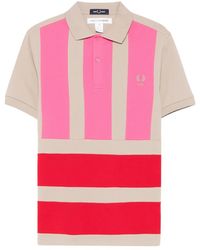 Comme des Garçons - Colour-Block Embroidered-Logo Polo Shirt - Lyst