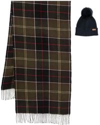 Barbour - Schal-Set mit Schottenkaro - Lyst