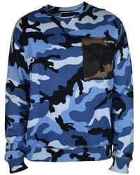 Valentino Garavani - Sweat À Motif Camouflage Et Poche Poitrine - Lyst