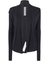 Rick Owens - Ribbed Open-Front Cardigan - Lyst