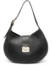 Furla - Logo-Debossed Leather Shoulder Bag - Lyst