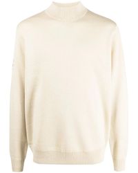 Fred Perry - Pull En Laine Mélangée À Col Montant - Lyst
