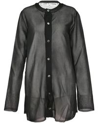 Comme des Garçons - Chemise Superposée À Effet De Transparence - Lyst