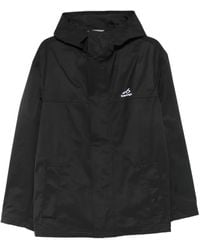 Balenciaga - Hooded Logo-Print Jacket - Lyst