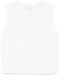 Vince - Gestricktes Henley-Oberteil - Lyst