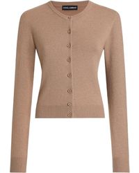 Dolce & Gabbana - Button-Front Cashmere Cardigan - Lyst