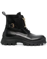 DSquared² - Logo Plaque Ankle Boots - Lyst