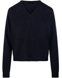 Roberto Collina - V-Neck Long-Sleeve Sweater - Lyst