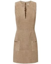 Elisabetta Franchi - Alligator-Print Mini Dress - Lyst