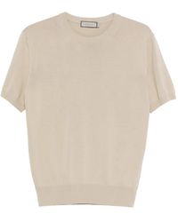 Canali - Short-Sleeve Knitted T-Shirt - Lyst