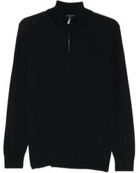 Alberto Gozzi - Quarter-Zip Wool Sweater - Lyst