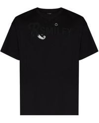 Raf Simons - X Smiley T-Shirt À Slogan Imprimé - Lyst