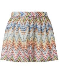 Missoni - Zigzag Printed Fabric Shorts - Lyst