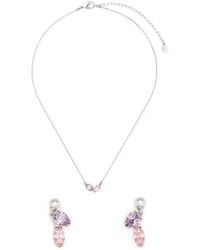 Swarovski - X Ariana Grande Crystal Earrings And Necklace Set - Lyst