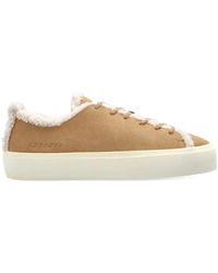 Inuikii - Shearling-Trimmed Suede Sneakers - Lyst