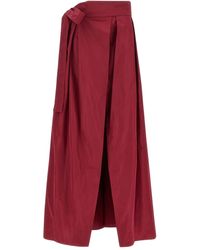 Pinko - Cavallinaì Pleated Maxi Skirt - Lyst