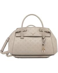 Guess - Sac Porté Épaule À Logo Embossé Et Détail De Cadenas - Lyst