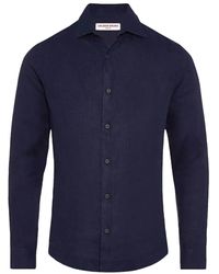 Orlebar Brown - Giles Long-Sleeve Linen Shirt - Lyst
